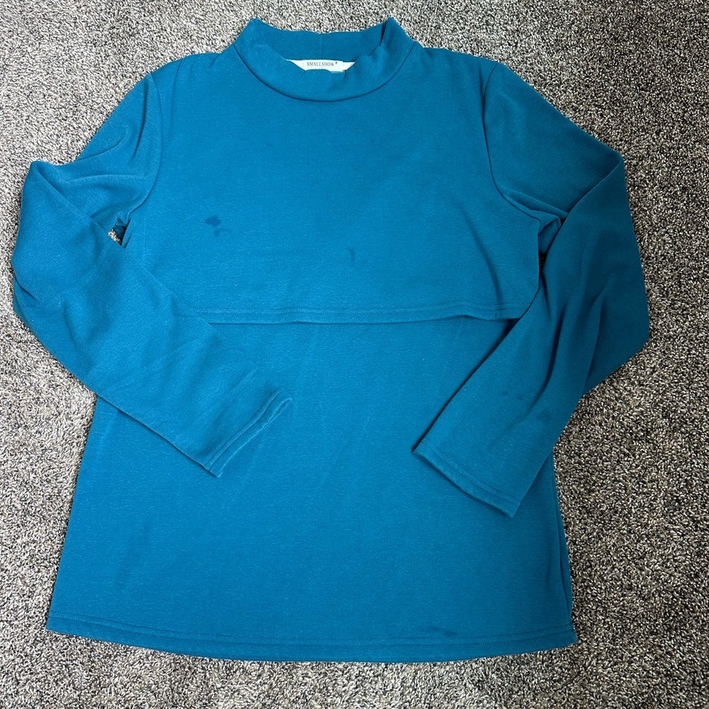 NURSING fleece lined sweater